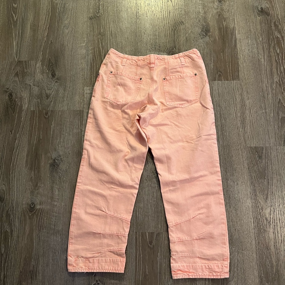 Free People SUPERSONIC SLIM PANT IN CORAL PINK - Picture 5 of 8